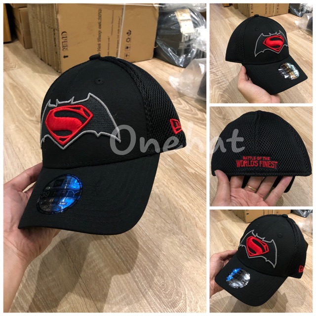 Nón Batmansuperman Newera fitted chun co giãn size ML