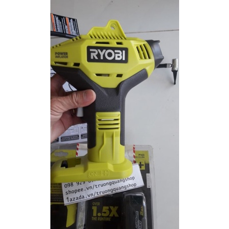 Bộ máy bơm hơi Ryobi nhập Mỹ, chính hãng, máy và pin sạc