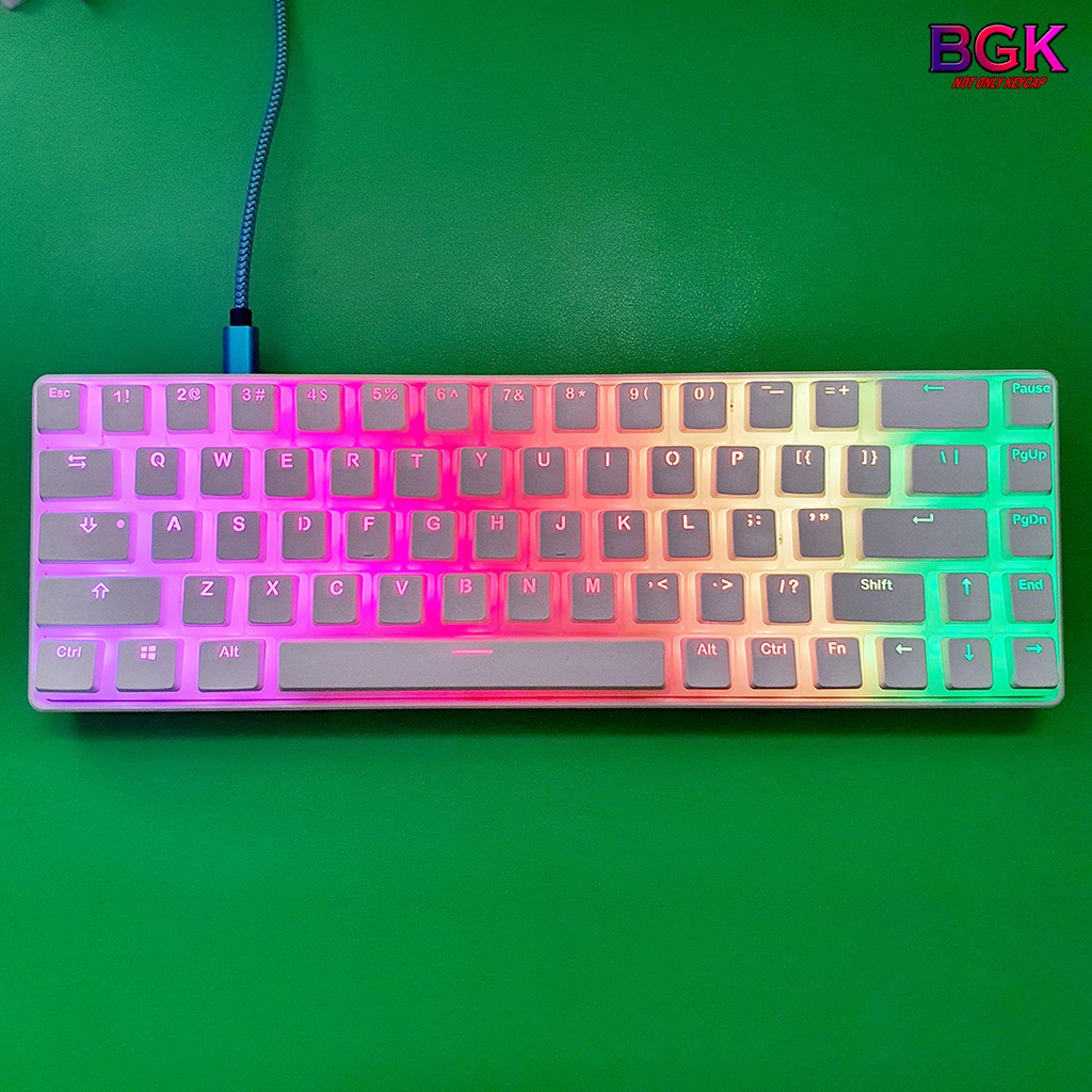 Keycap Pudding PBT MOD 136 phím ( Xuyên LED, Double Shot ) Cân được layout 68,75,89..v.v