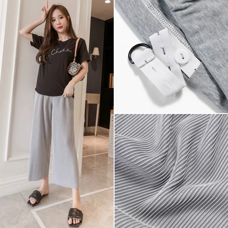 quần bầu xinh ống rộng xếp li nhẹ mềm đẹp