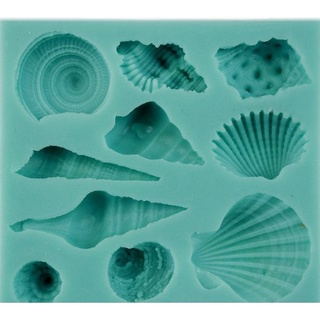 Khuôn silicone hình cá chép, ốc, sò