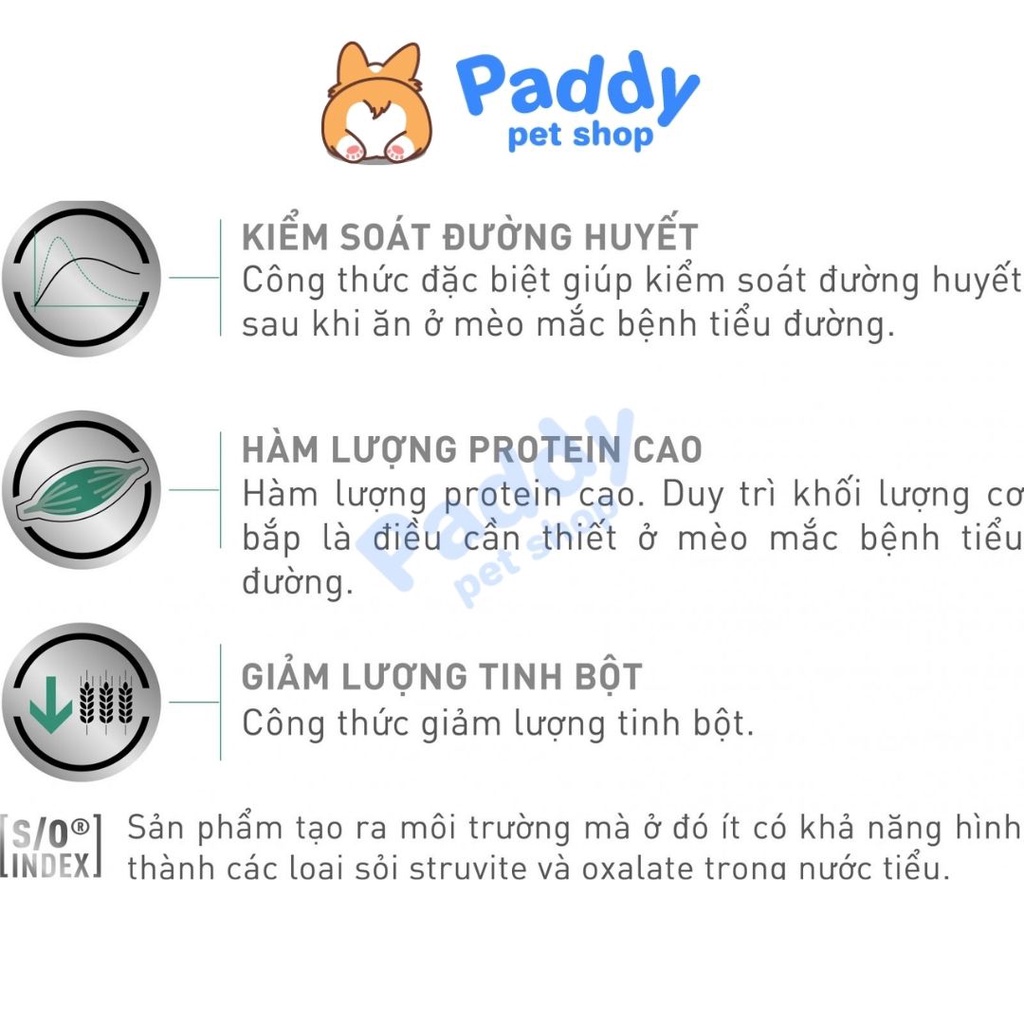 Hạt Royal Canin Diabetic Feline Kiểm Soát Dinh Dưỡng Mèo Bị Tiểu Đường