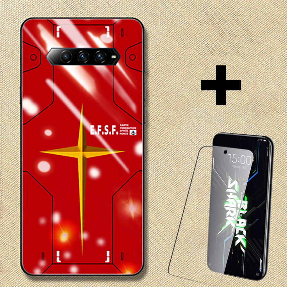 Đen Ốp Điện Thoại Kính Cường Lực In Hình black shark 4 4s black shark 4s pro black shark 4 4 pro 4s pro