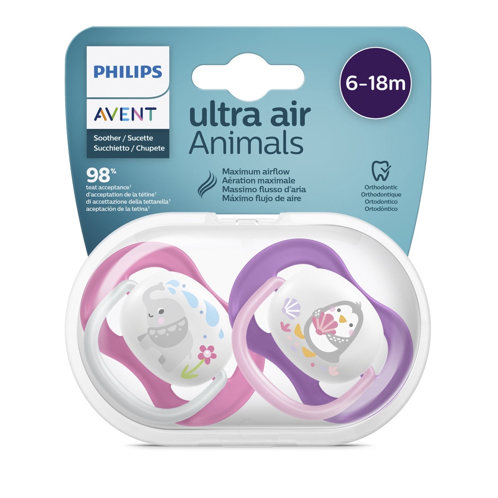 Núm ti giả ti ngậm Avent Ultra air cho bé LAKIDS