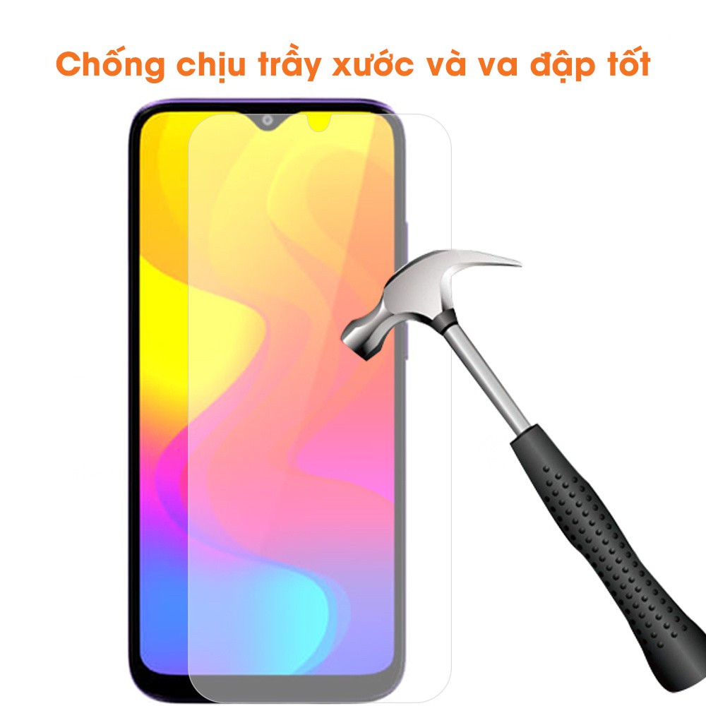 Kính cường lực Vsmart Joy 3 trong suốt cao cấp kèm hộp và giấy lau màn hìn