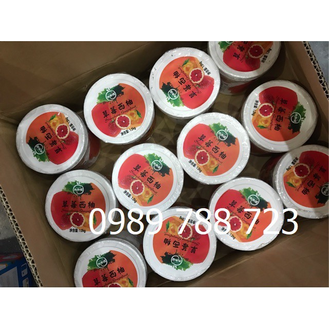 Sauce Mứt Sốt Cam Đào Dâu Tây 1.2kg - Làm Trà Hoa Quả Chuẩn Ngon