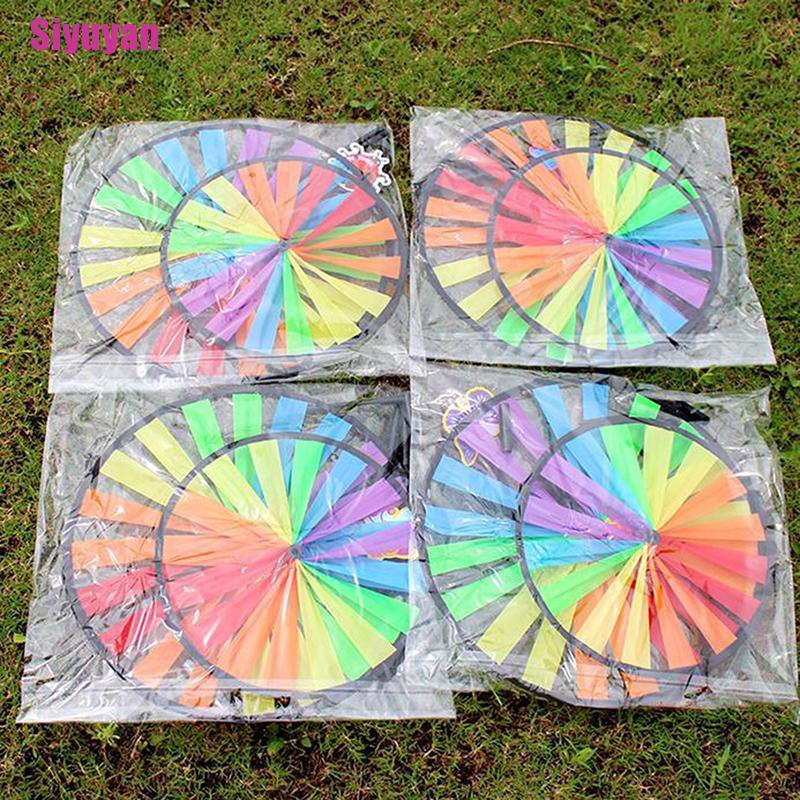 Chong Chóng Hai Tầng Nhiều Màu Sắc Làm Đồ Chơi Sân Vườn Cho Trẻ Em