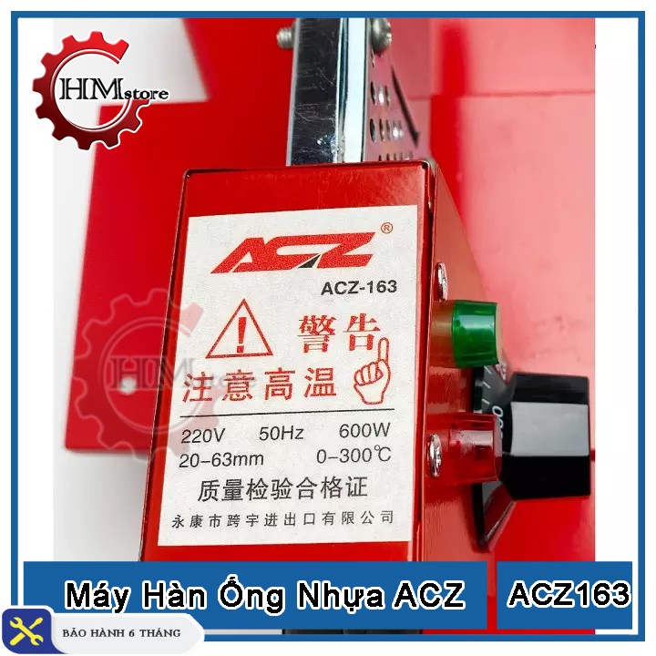 Máy Hàn Ống Nhiệt ACZ163 - Máy hàn ống nhiệt ppr 20-63mm ACZ - Bảo hành 6 tháng
