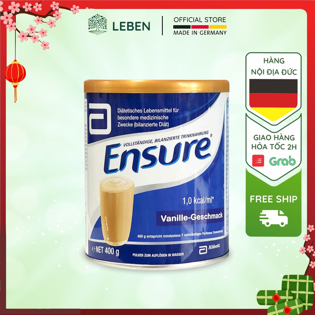 Sữa ensure Đức ENSURE VANILLE  - Date T3/2024 , vận chuyển đường bay 100%