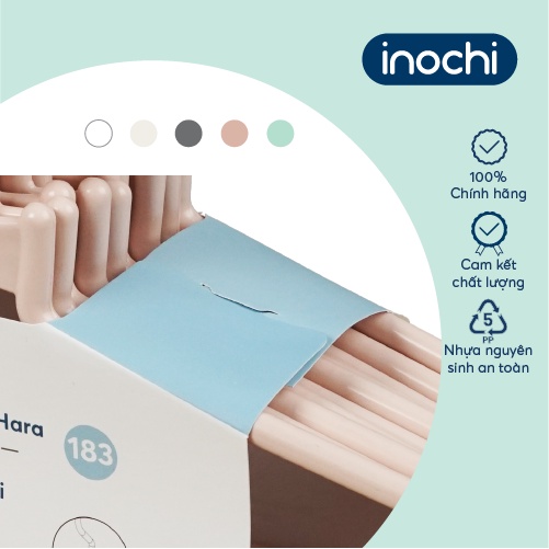 Móc áo kiểu Inochi - Hara 183 màu Xanh/Hồng/Trắng/Ghi