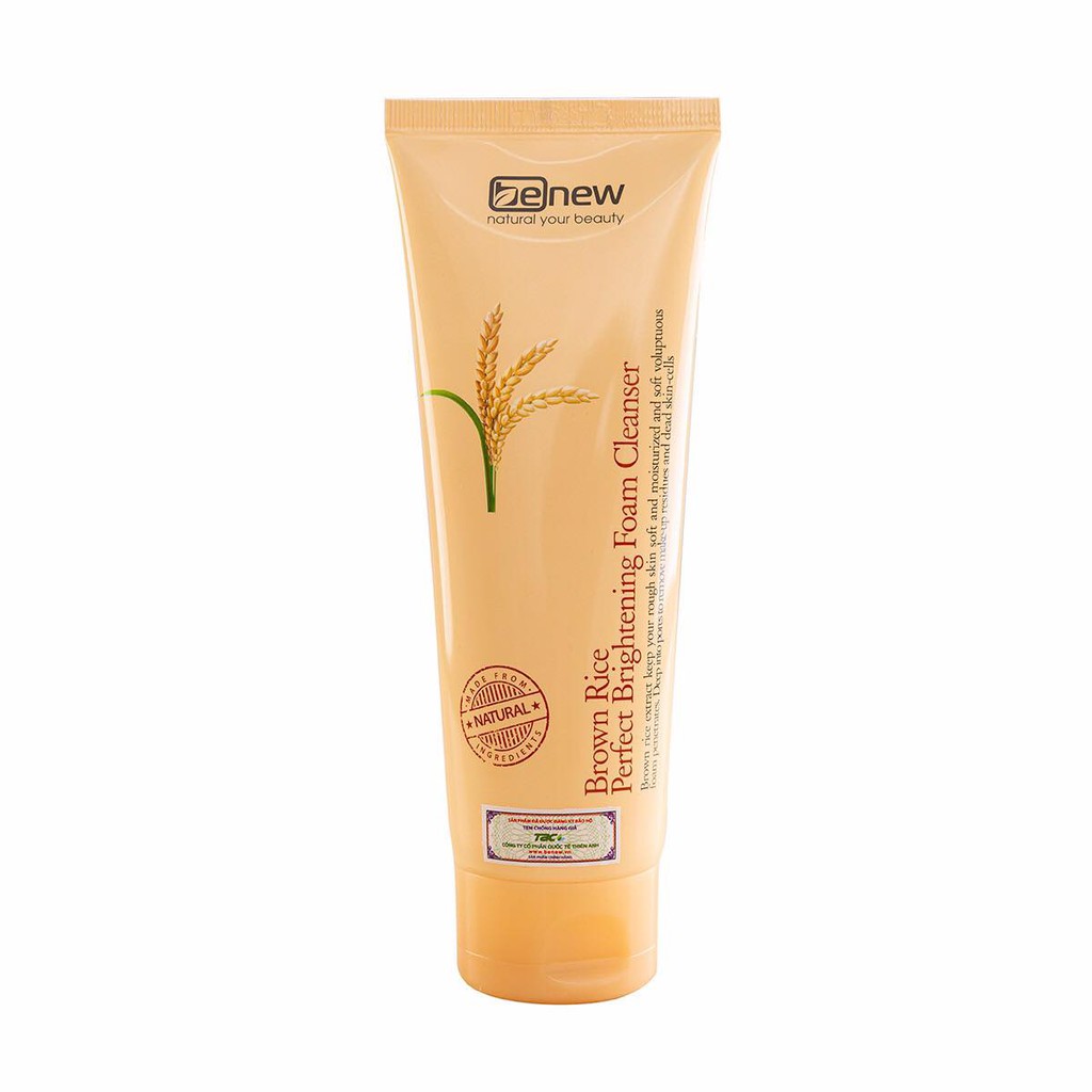 Sữa rửa mặt sáng da mầm gạo Benew Brown Rice Brightening Foam Cleanser ( 160ml )