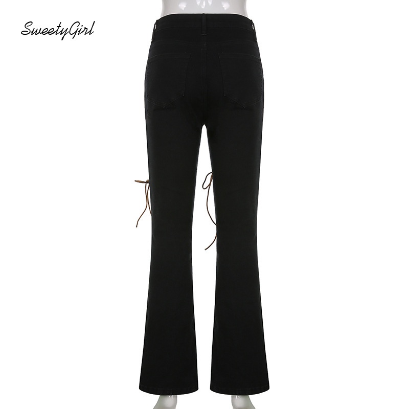 Quần Ống Loe Xẻ Tà Màu Trơn Thời Trang Mẫu Mới 2022 Cho Nữ