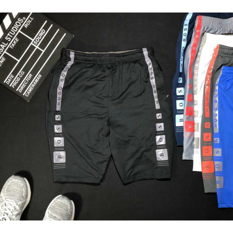 Quần short thun thể thao in BOSS