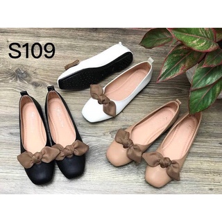 Giày búp bê bigsize màu trơn đính nơ full size 30-44