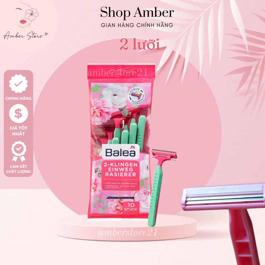 Bộ dao cạo 2 lưỡi và 3 lưỡi Balea