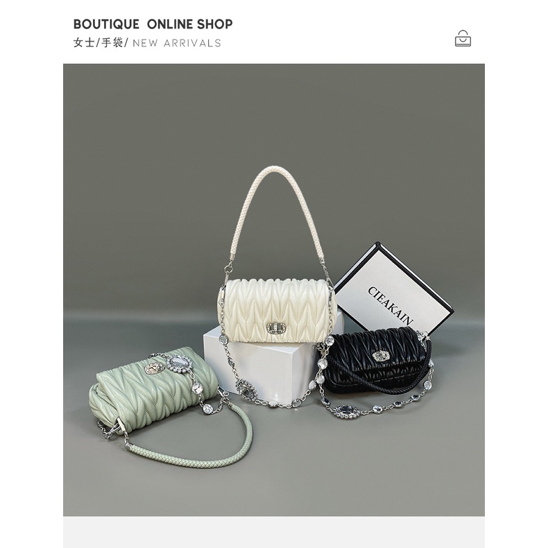 Túi Đeo Chéo Đính Đá Cao Cấp Phong Cách Mùa Hè Hàng Mới 2022