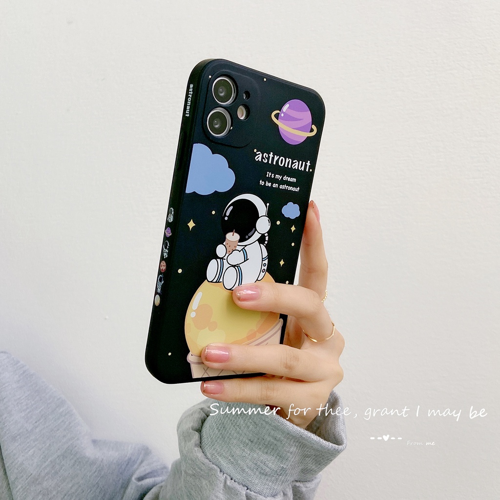 Ôp Điện Thoại Dẻo Hình Cây Kem / Phi Hành Gia Cho samsung galaxy s22 ultra s21 s20 plus note 20 ultra s21fe s20fe a22 a03s a21s a52 a72 Ốp