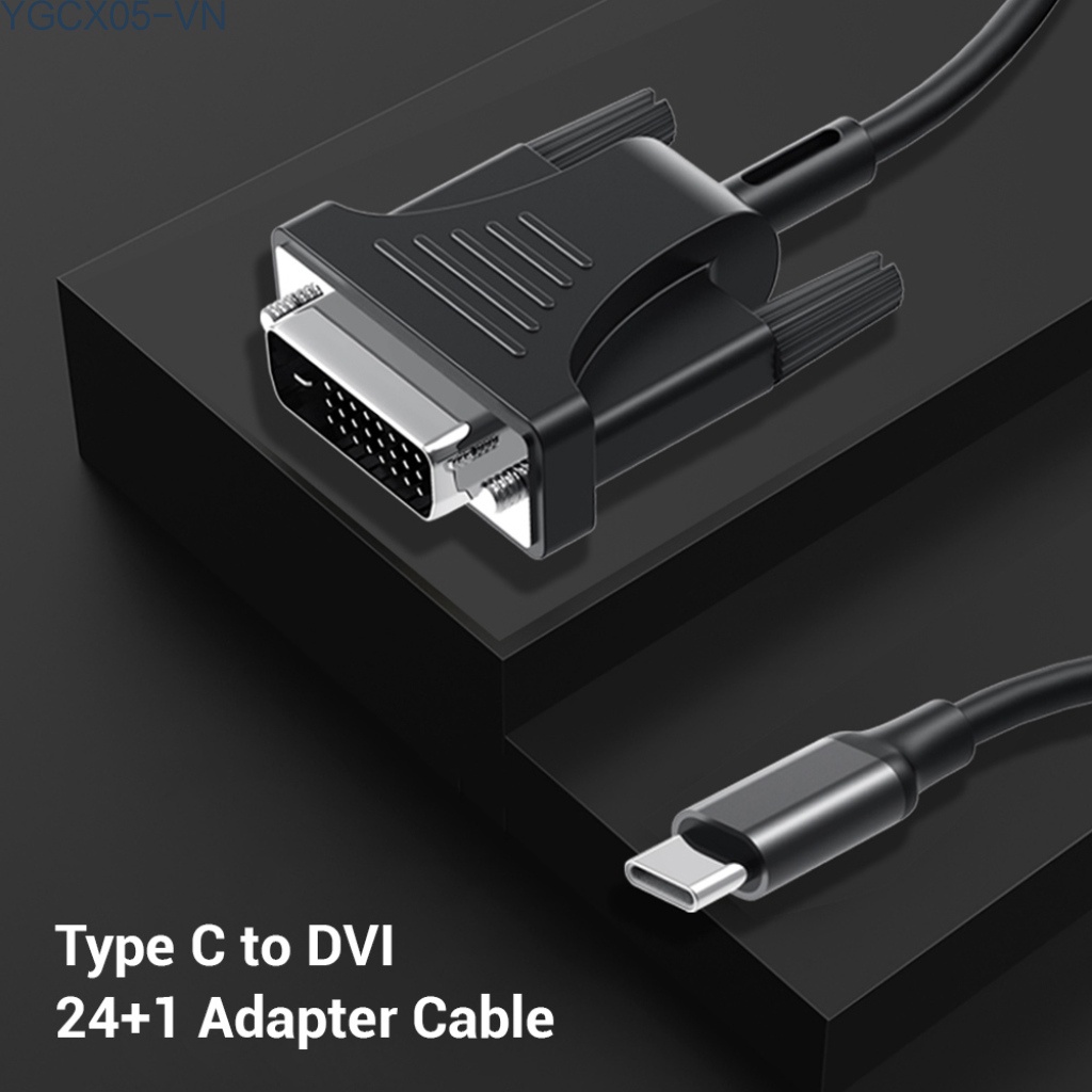 Dây Cáp Chuyển Đổi Usb C Sang Dvi Type-C Sang Dvi Usb3.1 Type C 10gbps Cho Máy Chiếu Macbook 12inch | BigBuy360 - bigbuy360.vn
