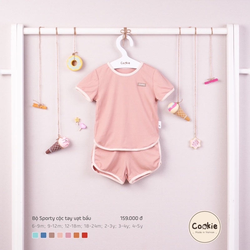 Cookie - Bộ sporty cộc tay vạt bầu CK0502