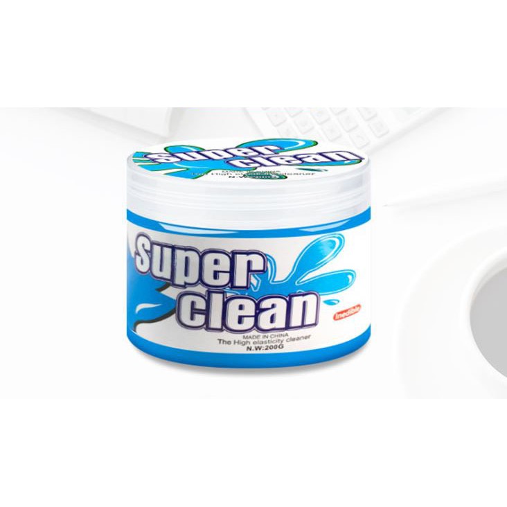 Gel vệ sinh đa năng Super Clean lau bụi nội thất ô tô, xe hơi, bàn phím máy tính, thiết bị điện tử