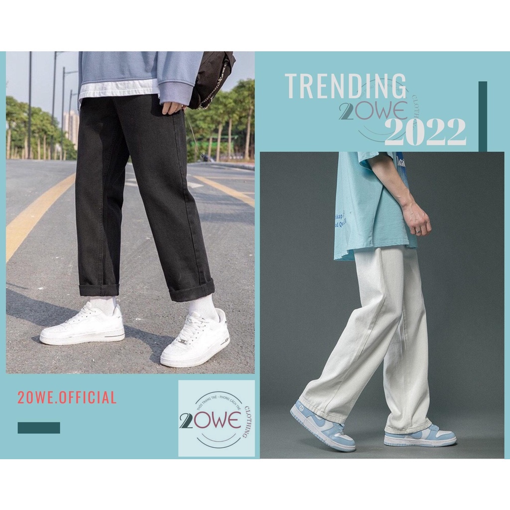 Quần Jeans nam clowdy.store ,quần baggy nam  jean đen nam ống suông, rộng, hottrend 2021 . ,