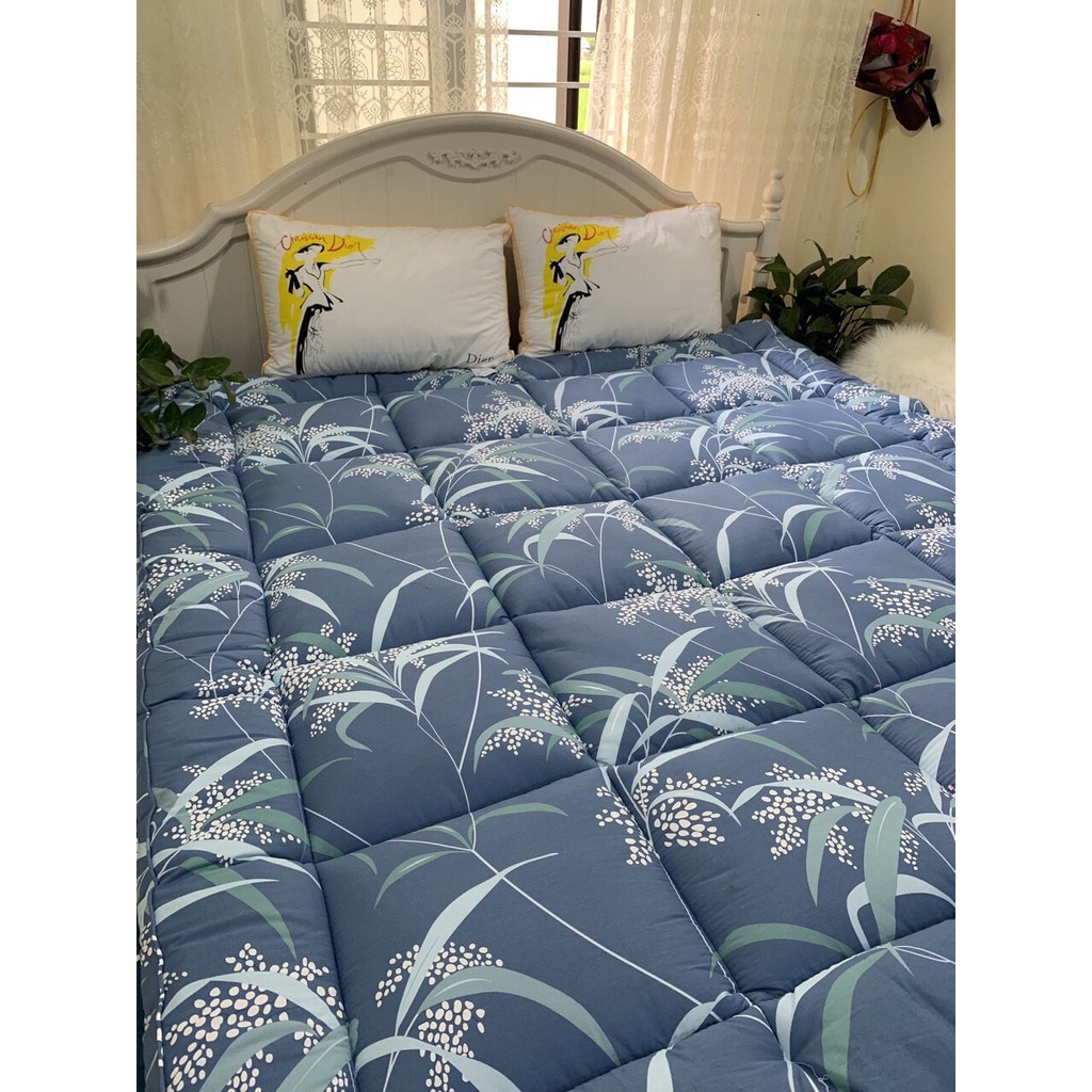 Topper - Tấm Bảo Vệ Nệm Cao Cấp (100% Cotton, HÌNH_LÁ_TRÚC