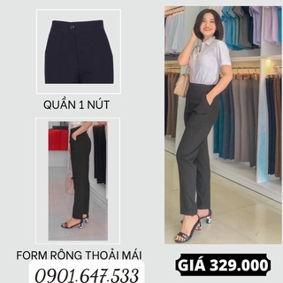 Quần Tây Thái Hòa cao cấp lưng cao 1 nút TH99