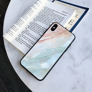 [ FREESHIP TỪ 50K TOÀN QUỐC ] Ốp lưng Iphone vân đá mặt kính