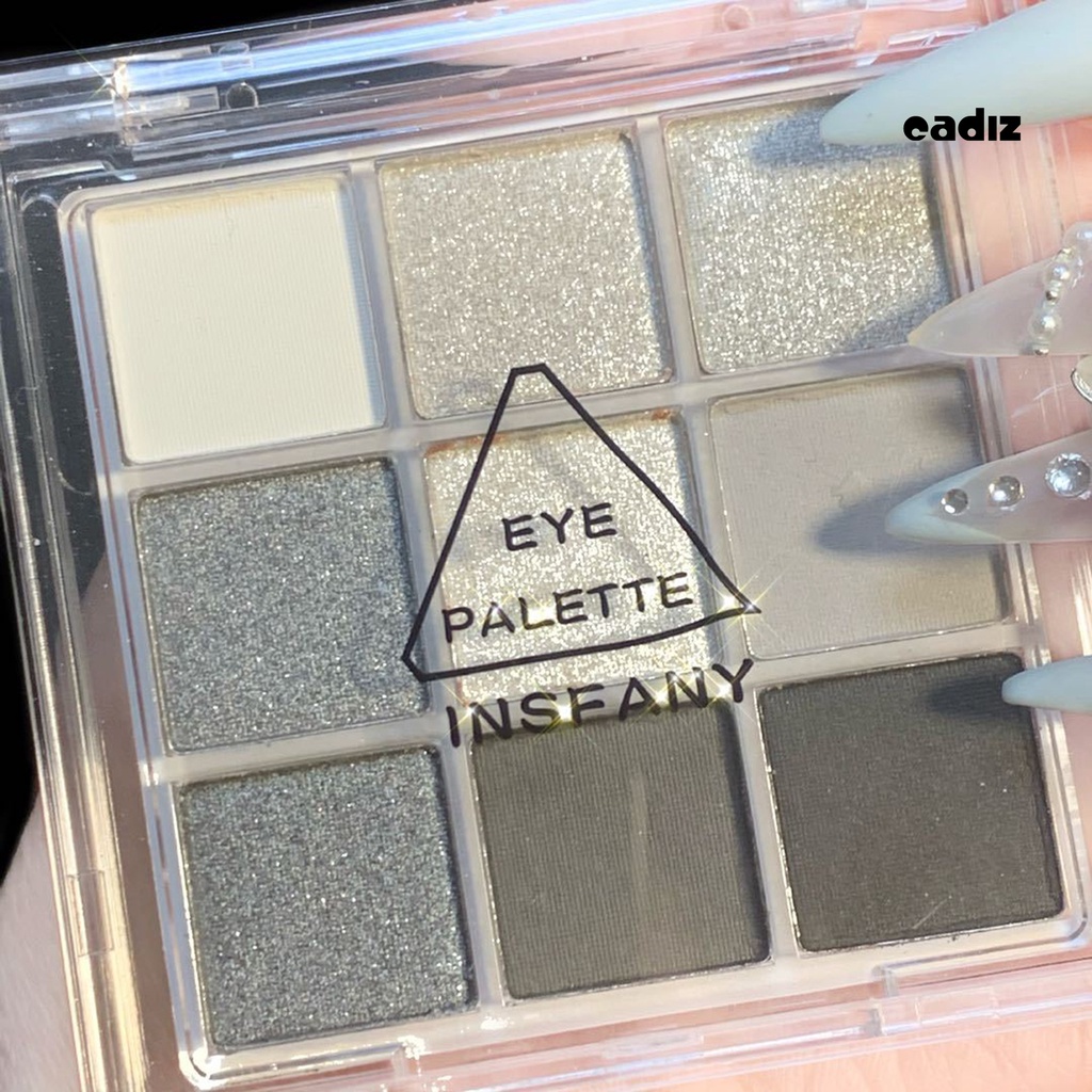 Bảng Phấn Mắt 9 Màu Sắc Tố Cao Chống Nhòe Thích Hợp Sử Dụng Hàng Ngày