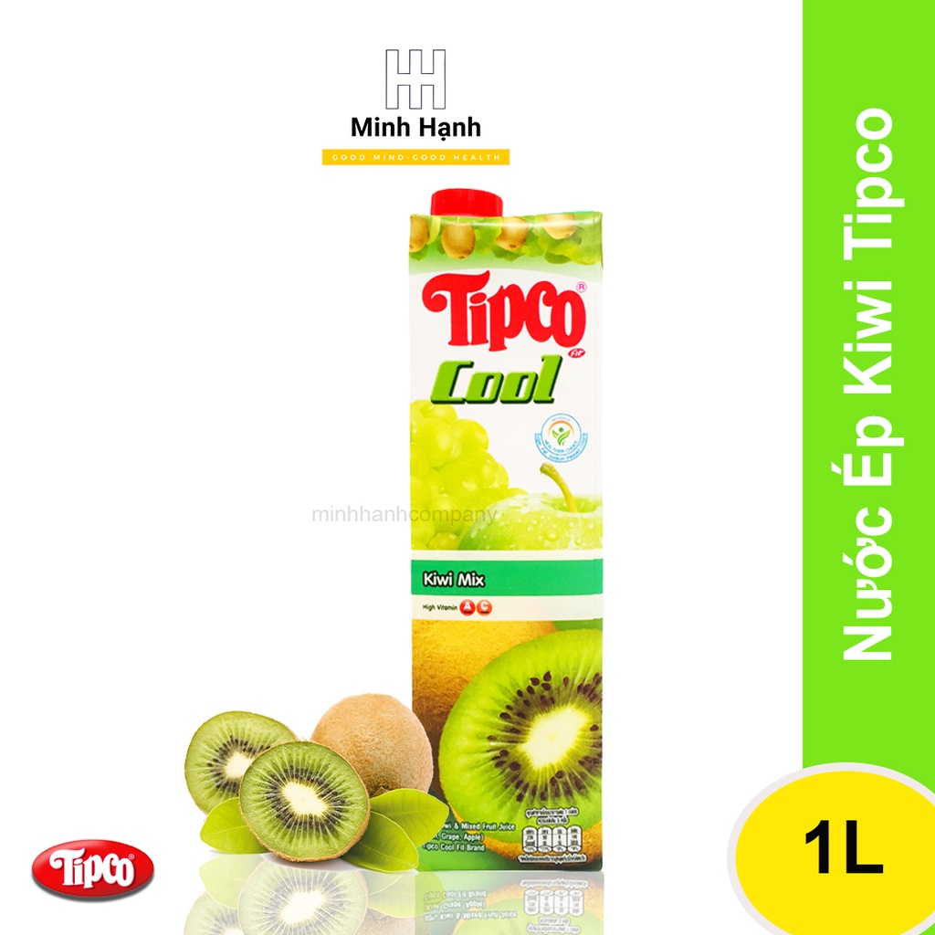 Nước Ép Trái Cây Tipco Chứa 40% Kiwi và Trái Cây Hỗn Hợp Nhập Khẩu Chính Hãng Thái Lan Giải Nhiệt Tươi Mát Hộp 1L