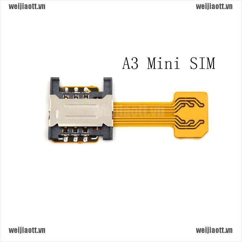 Thẻ adapter mở rộng 2 SIM micro nano thẻ SD Android