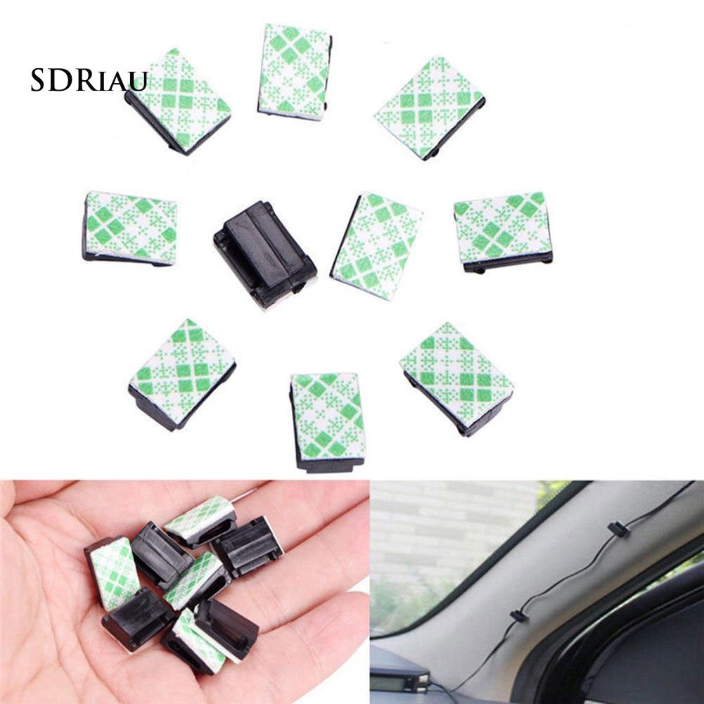 Bộ 10/20/100 kẹp cố định dây điện dán trong xe hơi tiện dụng