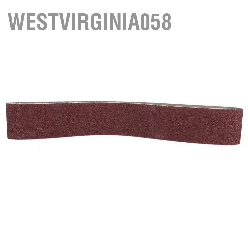 Westvirginia058 10pcs 27x2 Inch Aluminum Oxide Sanding Belt 686x50mm Abrasive Band for Wood Soft Metal