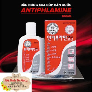 Antiphlamine dầu xoa bóp Hàn Quốc 100mL - Giảm nhanh nhức mỏi sau khi làm việc quá sức