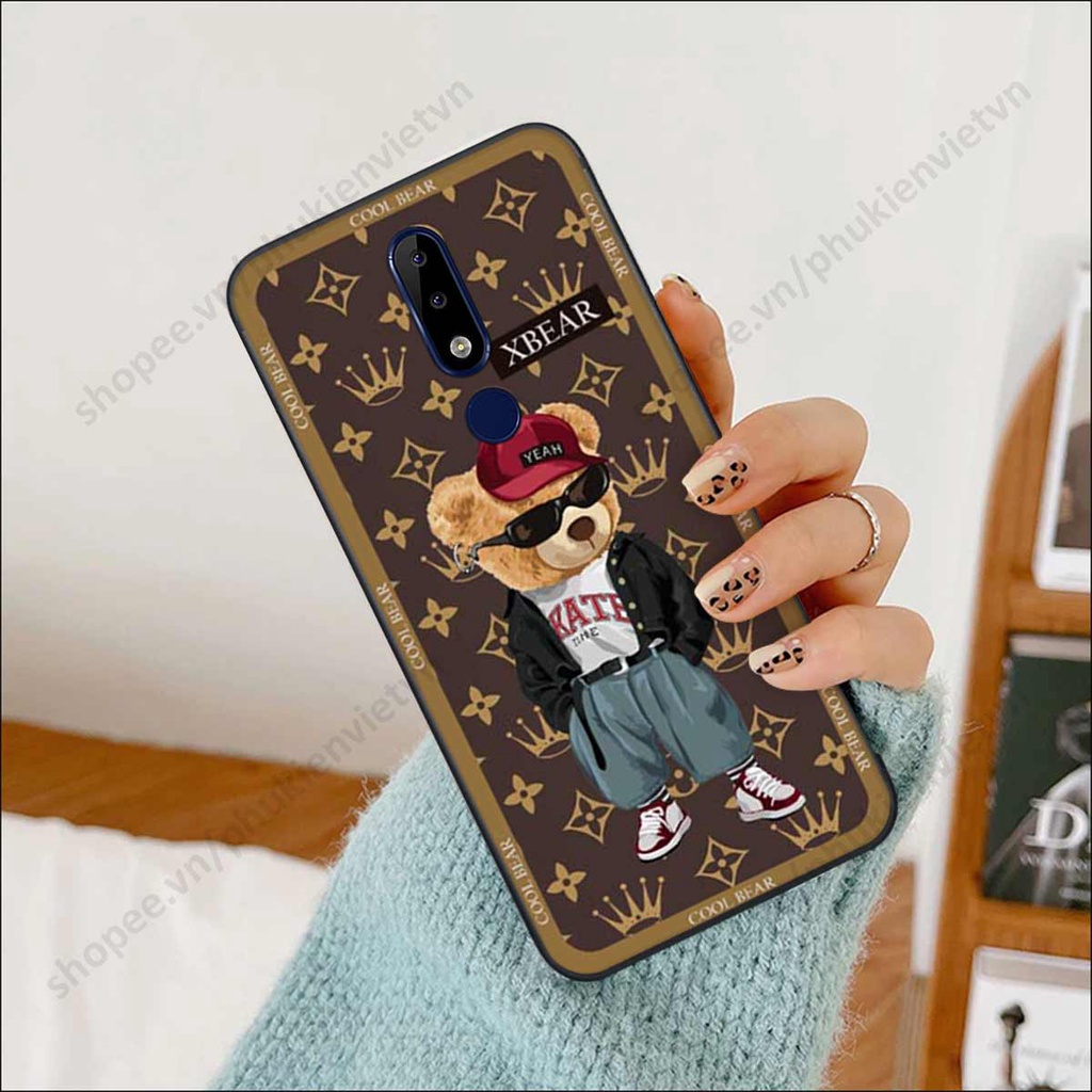 Ốp lưng điện thoại Nokia X5 / X6 gấu robot bear, phi hành gia đẹp, vỏ ốp rẻ đẹp