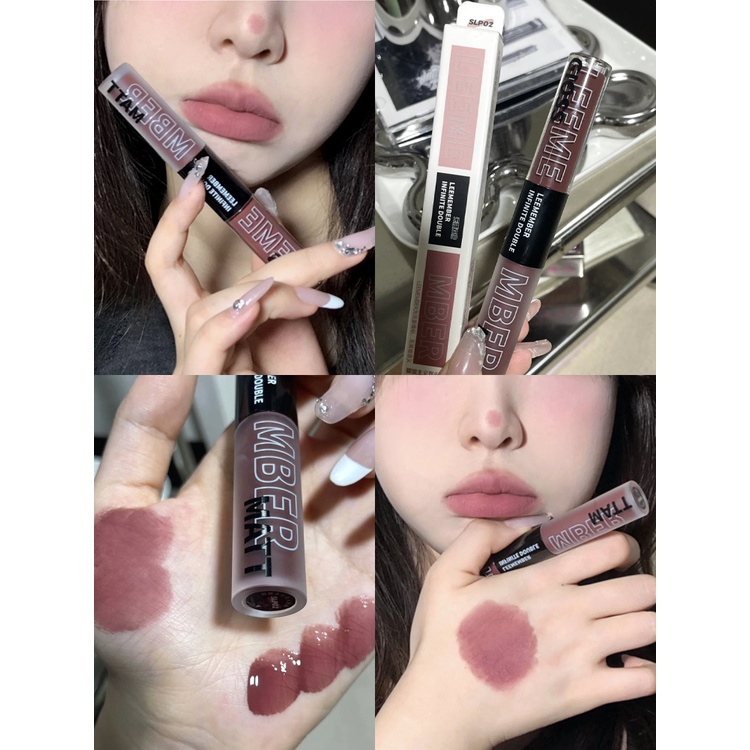 Son Môi Hai Đầu Màu Sắc Thời Trang Thương Hiệu Leemember