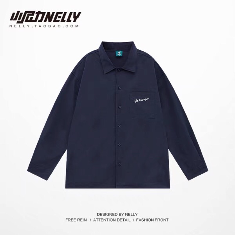 Áo sơ mi nelly sale (có sẵn) wussup lufe ws007