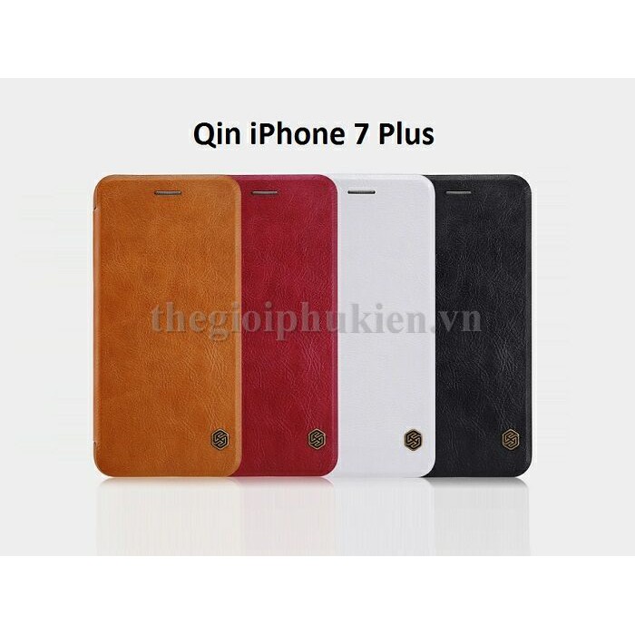 Bao da cho IPhone 7 Plus/ IPhone 8 plus chính hãng Nillkin Qin Leather Case ( Có ngăn để thẻ )