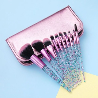Set of 10 High Quality Professional Makeup Brushes