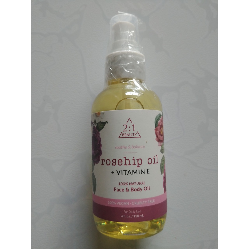 Tinh Dầu Dưỡng Da Mặt Tầm Xuân Và Vitamin E Tự Nhiên - 2:1 Beauty- Rosehip Oil & Vitamin E 100% natural