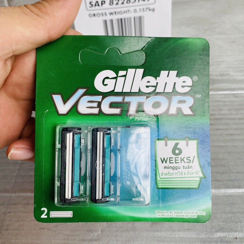 [Vỉ 2 Chiếc] Dao Cạo Râu Gillette Lưỡi Kép Tự Điều Chinh