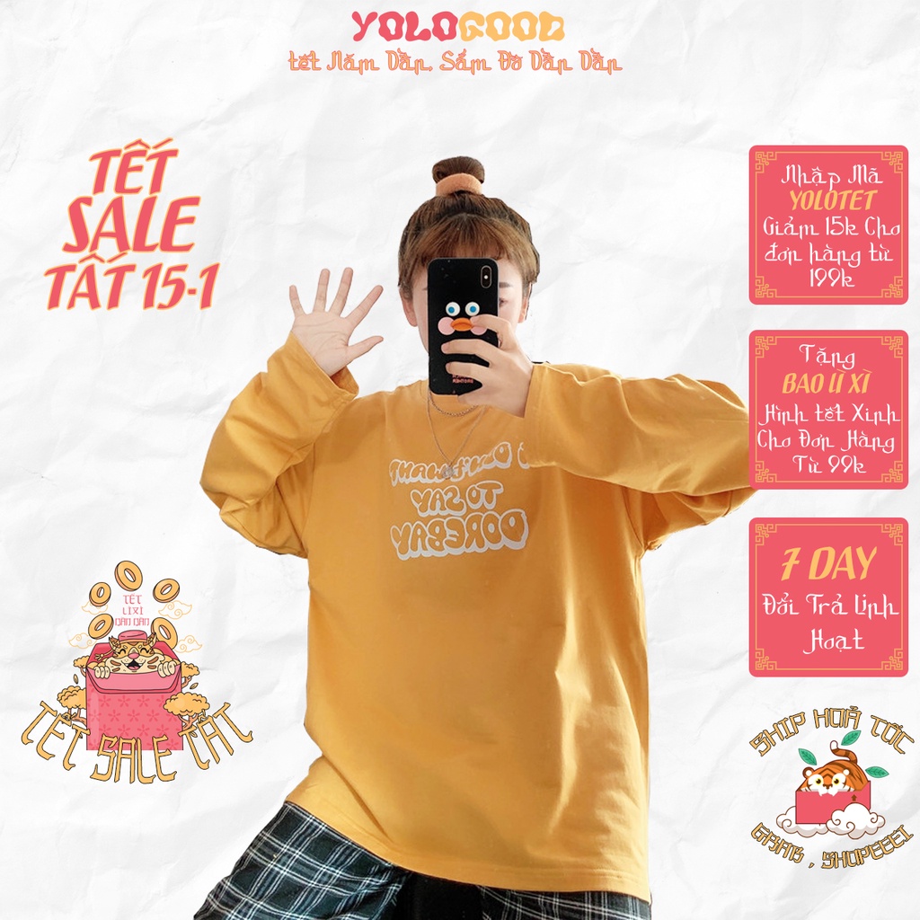 Áo thun dài tay  I DON'T WANT  phông Unisex nam nữ tee oversize form rộng pull Ulzzang Streetwear thu đông vải mềm
