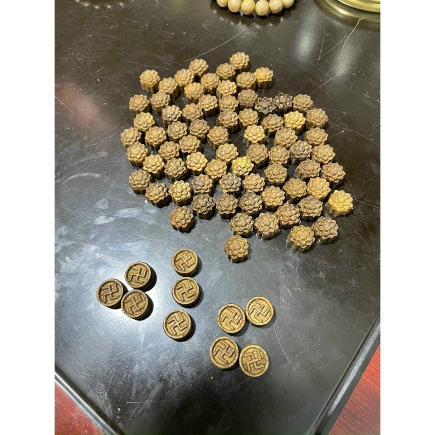 Phụ kiện Charm Vòng Tay Hoa Sen Trầm Hương Phong Thủy, Mùi Hương Tự Nhiên VTTH18