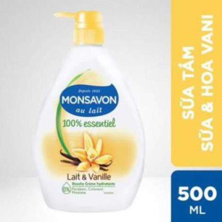 Sữa tắm Monsavon chiết xuất hoa vani 500ml