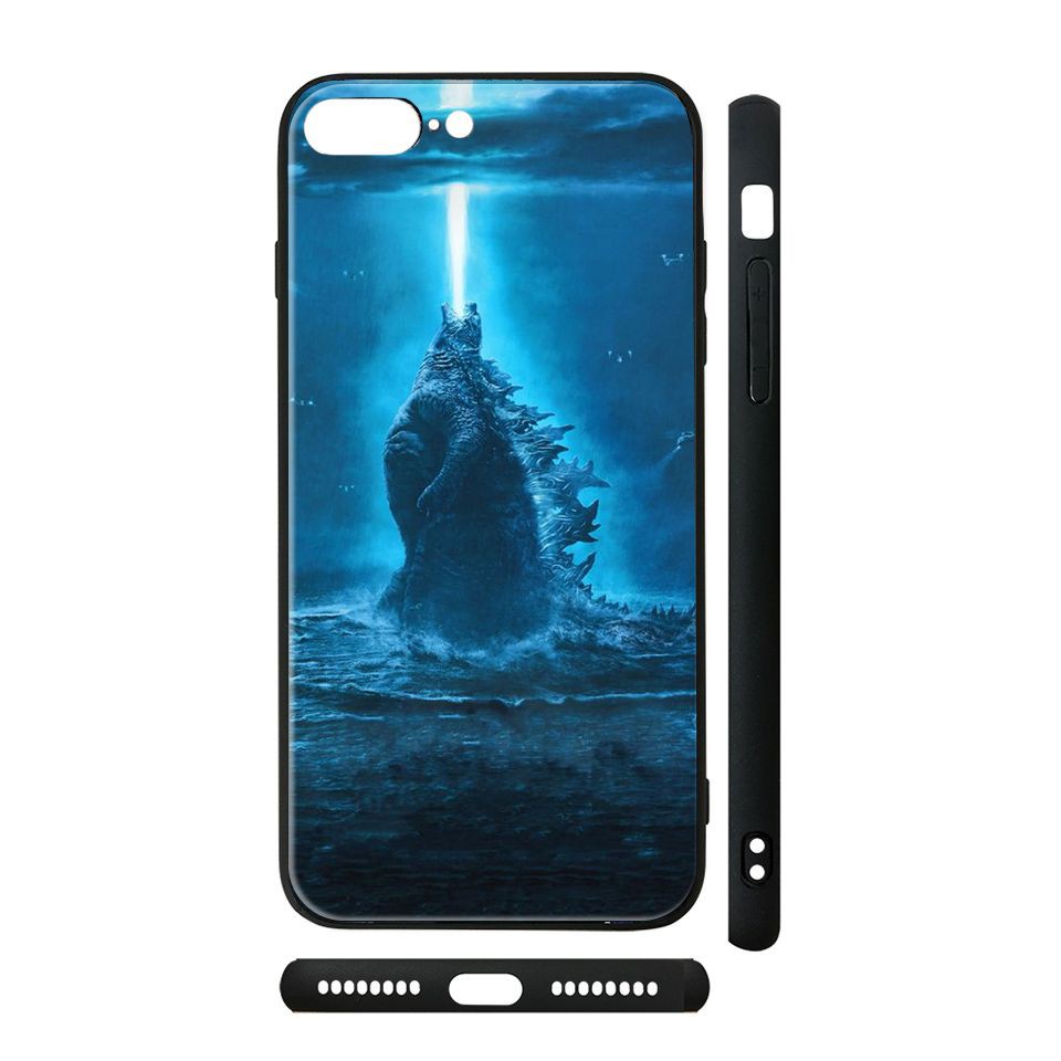 Ốp lưng kính iPhone in hình Godzilla - Godz003 ( có đủ mã máy )