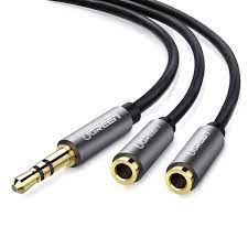 Cáp chia rắc loa 3.5 1 ra 2 chính hãng Ugreen 10739,10532 ✔HÀNG CHÍNH HÃNG ✔