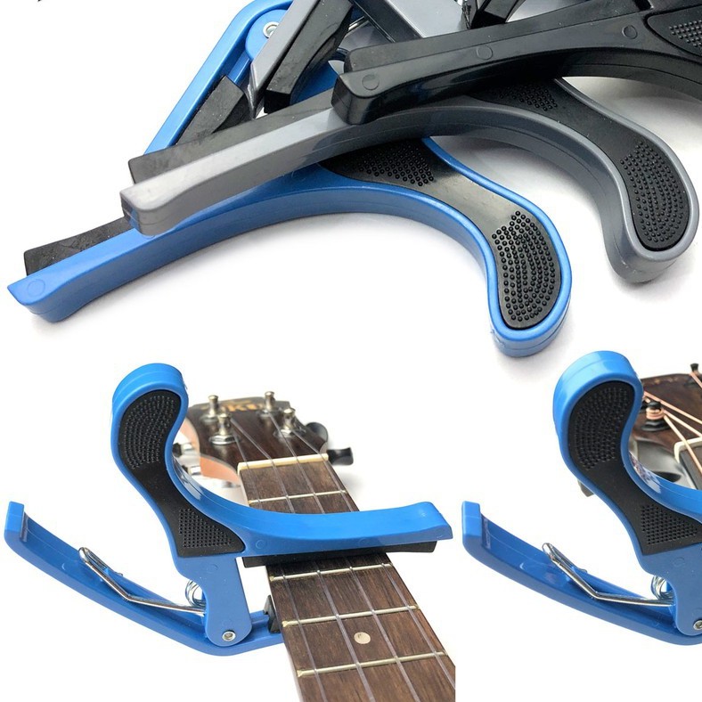 Capo Guitar Acoustic, Đàn Ukulele, Electric Ghita TMC-01 (Kẹp tăng tông cho Ghi-ta Điện Solo, Uku, Folk Modern dây sắt)