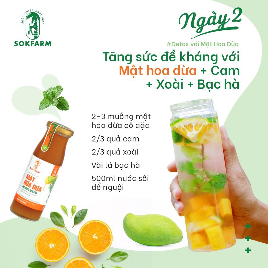 Mật Hoa Dừa SokFarm 700Gr Tăng Cường Sức Khỏe