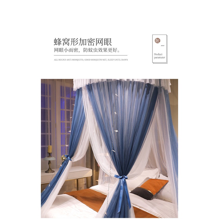 Màn khung tròn công chúa 3 cửa không khoan tường siêu xinh