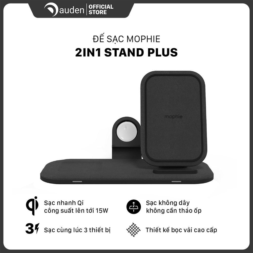 Đế sạc Mophie 2in1 Stand Plus